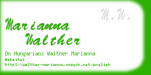 marianna walther business card